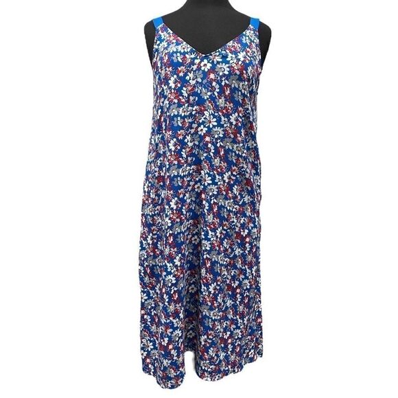 rag & Bone Estell Floral Crepe Sleeveless Midi Dress Sz S - Picture 1 of 14
